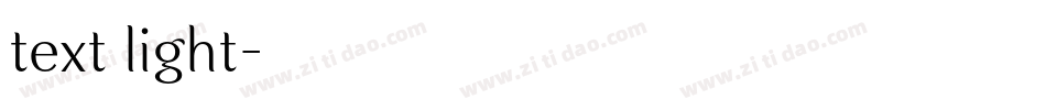 text light字体转换